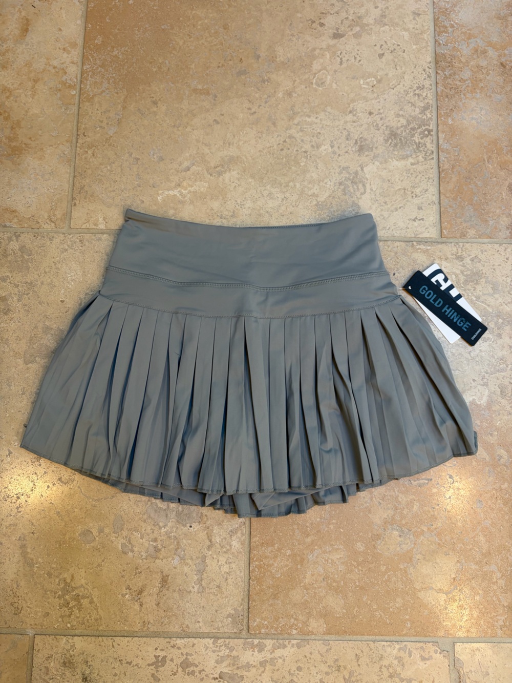 Goldhinge Women’s Pleated Tennis Skirt - Grey